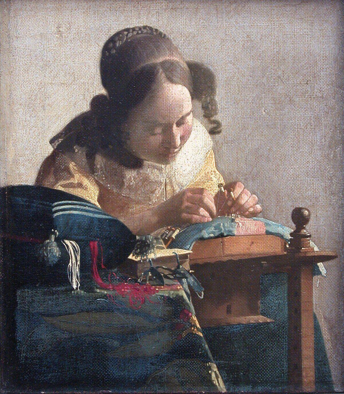 painting lacemaker vermeer