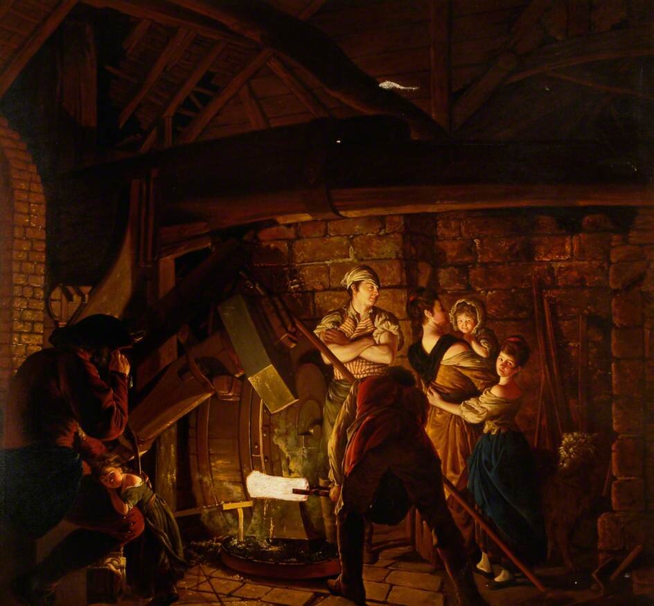 painting iron forge wright