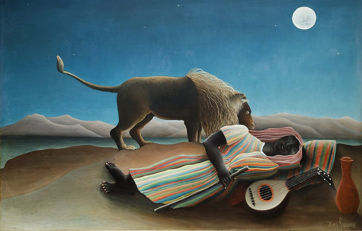 painting sleeping gypsy