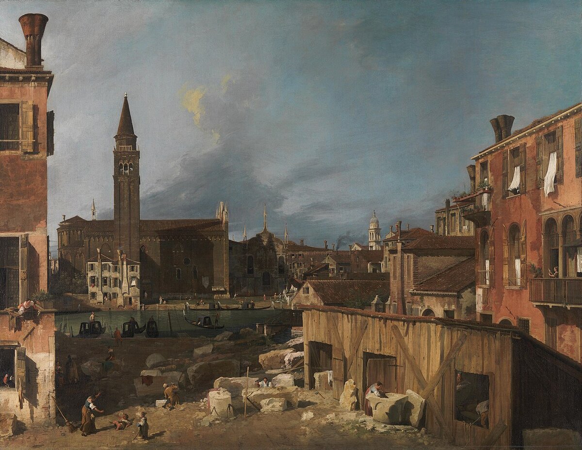 painting stonemasons yard